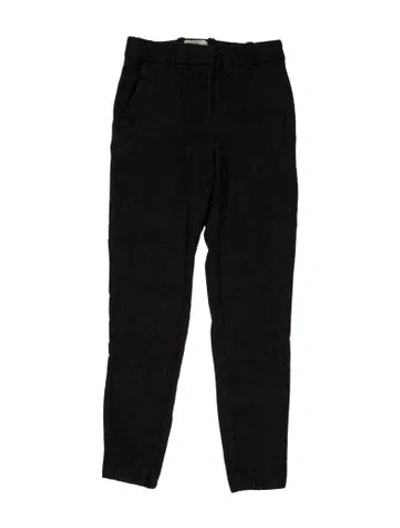 Pre-owned Sézane Wool Skinny Leg Pants In Black