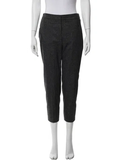 Pre-owned Sézane Wool Straight Leg Pants In Black