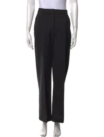 Pre-owned Sézane Wool Straight Leg Pants In Black