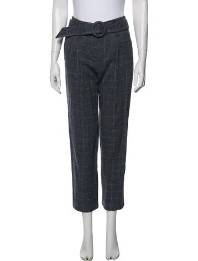 Pre-owned Sézane Wool Straight Leg Pants In Blue