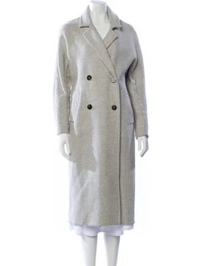 Pre-owned Sézane Wool Trench Coat In Gray