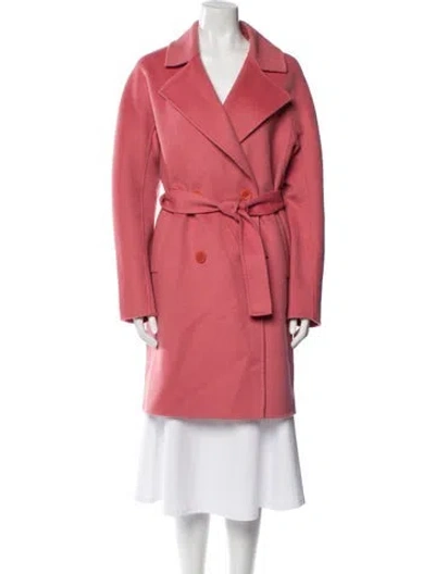 Pre-owned Sézane Wool Trench Coat W/ Tags In Pink