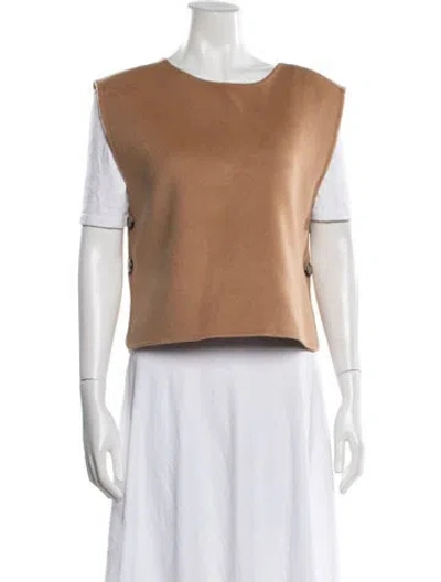 Pre-owned Sézane Wool Vest In Brown