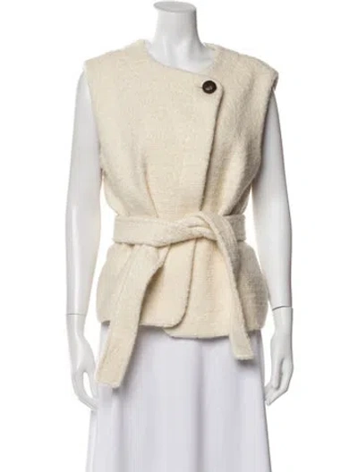 Pre-owned Sézane Wool Vest In Neutral