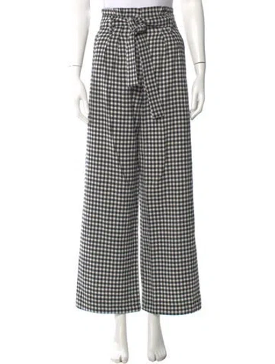 Pre-owned Sézane Wool Wide Leg Pants In Black