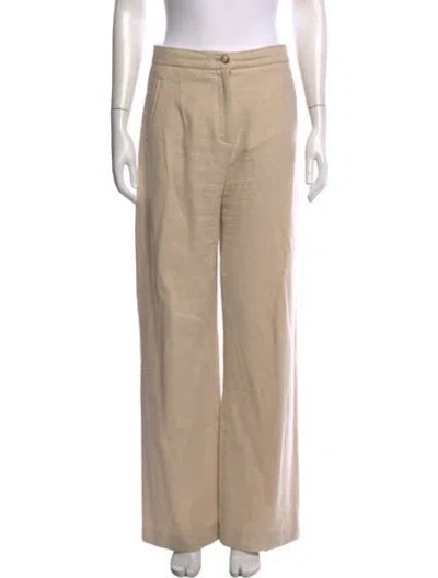 Pre-owned Sézane Wool Wide Leg Pants In Brown/neutrals