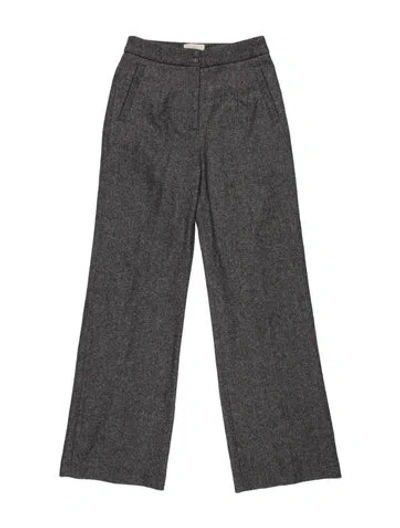 Pre-owned Sézane Wool Wide Leg Pants In Gray