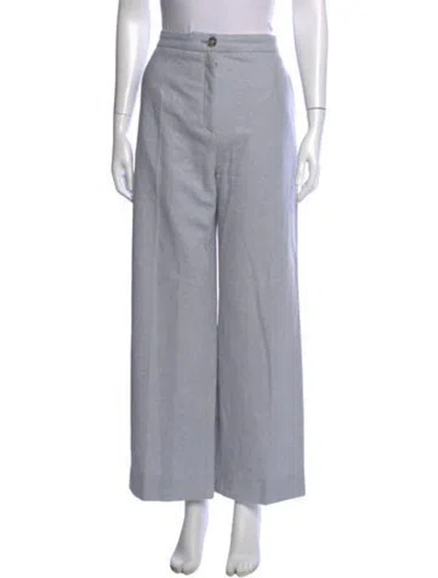 Pre-owned Sézane Wool Wide Leg Pants In Grey