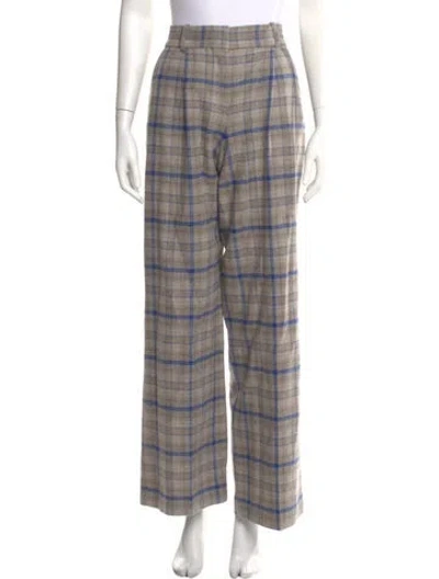 Pre-owned Sézane Wool Wide Leg Pants In Neutral