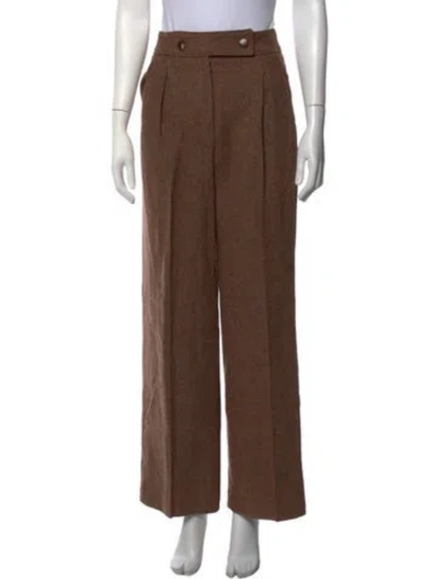 Pre-owned Sézane Wool Wide Leg Pants In Neutrals
