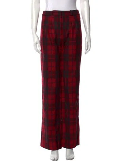 Pre-owned Sézane Wool Wide Leg Pants In Red