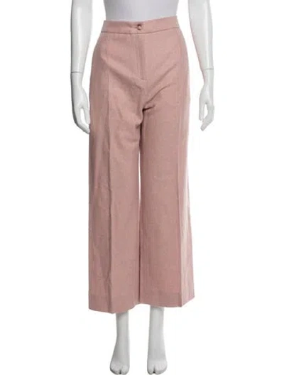 Pre-owned Sézane Wool Wide Leg Pants W/ Tags In Pink