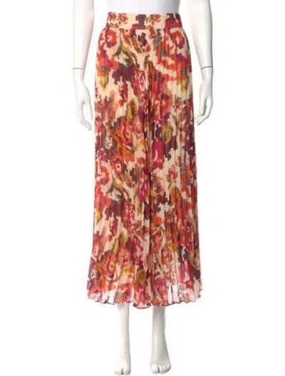 Pre-owned Sézane X Chufy Floral Print Midi Length Skirt In Multi