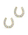Sf Fine 14k Diamond Horseshoe Studs