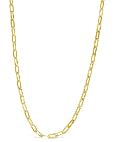 Sf Fine 14k Elongated Paperclip Chain Necklace
