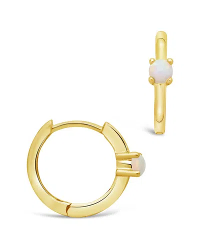Sf Fine 14k Opal Infinity Hoops