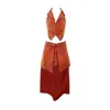 Sāfaråh Women's Red Mezer Origami Skirt In Red