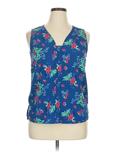 Pre-owned Sfera Sleeveless Blouse In Blue