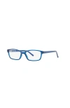 Sferoflex 51mm Rectangle Optical Glasses In Blue