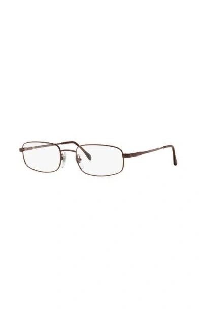 Sferoflex 51mm Rectangle Optical Glasses In Brown