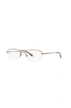 Sferoflex 52mm Rectangle Optical Glasses In Brown