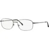 Sferoflex 52mm Square Optical Glasses In Silver
