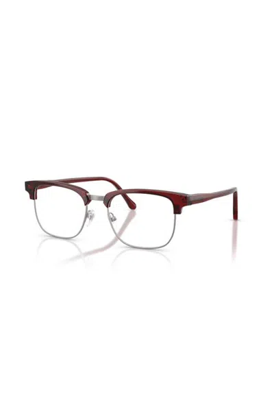Sferoflex 53mm Square Optical Glasses In Red
