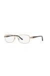 Sferoflex 54mm Rectangle Optical Glasses In Gold