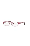 Sferoflex 54mm Rectangle Optical Glasses In Pink