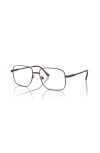 Sferoflex 55mm Square Optical Glasses In Black