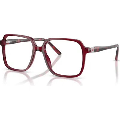 Sferoflex 55mm Square Optical Glasses In Burgundy