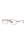 Sferoflex 56mm Rectangle Optical Glasses In Brown