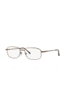 Sferoflex 56mm Square Optical Glasses In Brown