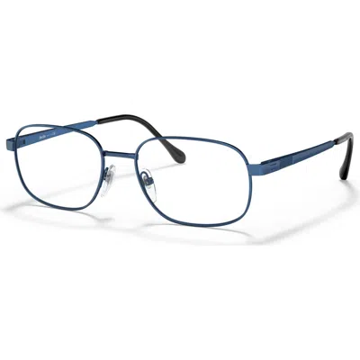 Sferoflex 57mm Rectangle Optical Glasses In Blue