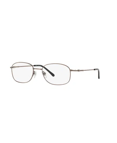 Sferoflex Men's Oval Eyeglasses, Sf9002 In Shiny Gunmetal