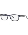 Sferoflex Sf1149 Men's Rectangle Eyeglasses In Dark Blue