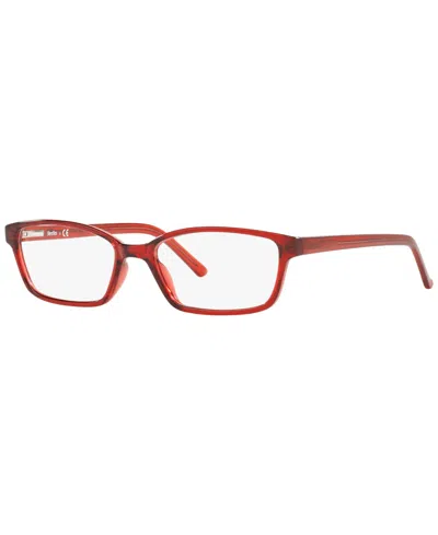 Sferoflex Sf1572 Women's Rectangle Eyeglasses In Burgundy