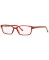 Sferoflex Sf1572 Women's Rectangle Eyeglasses In Red