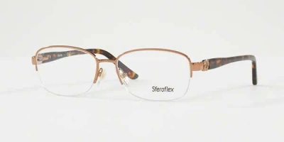 Sferoflex Sf2571 Women's Glasses, Brown, Size 54