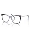 Sferoflex Steroflex Women's Eyeglasses, Sf1578 In Light Blue Gradient Violet
