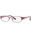 Sferoflex 54mm Rectangle Optical Glasses In Pink