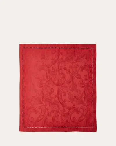 Sferra Acanthus Jacquard Napkins, Set Of 4 In Garnet