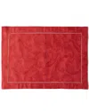 Sferra Acanthus Jacquard Placemats, Set Of 4 In Garnet