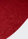 Sferra Acanthus Jacquard Round Tablecloth, 90"dia In Garnet