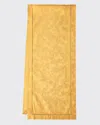 Sferra Acanthus Jacquard Table Runner, 15" X 108" In Gold
