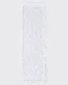 Sferra Acanthus Jacquard Table Runner, 15" X 108" In White