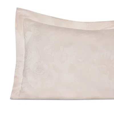Sferra Adrina Floral Sateen Jacquard Sham, Euro In Cameo