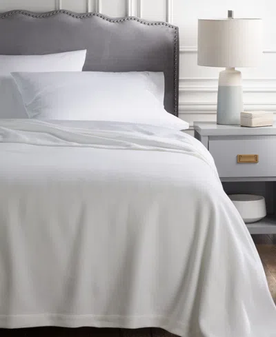 Sferra Allegra Classic Twill Cotton Blanket, Twin In White