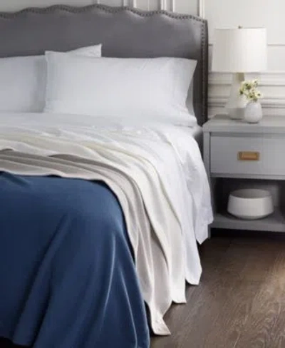 Sferra Allegra Classic Twill Cotton Blankets In Gray