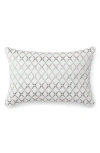 Sferra Amaro Accent Pillow In White/grey